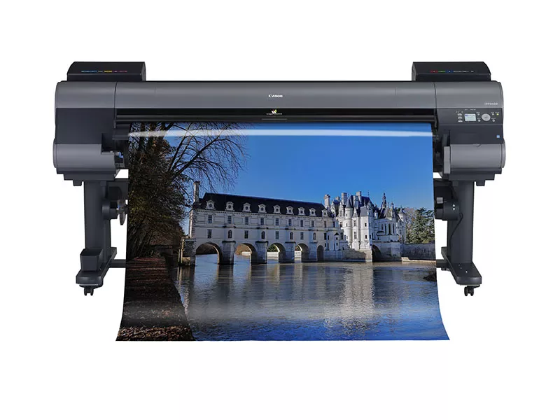 Canon iPF9400 with print from front